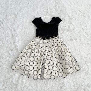 Girls Jona Michelle Black and White Formal Dress Size 8
